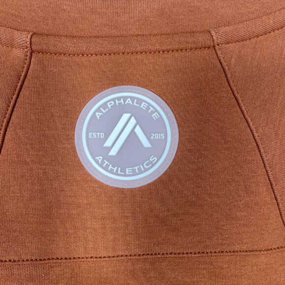 Alphalete Men's Burnt Orange Raised Logo Sweatshirt 2XL Casual Outdoor! - Picture 4 of 5